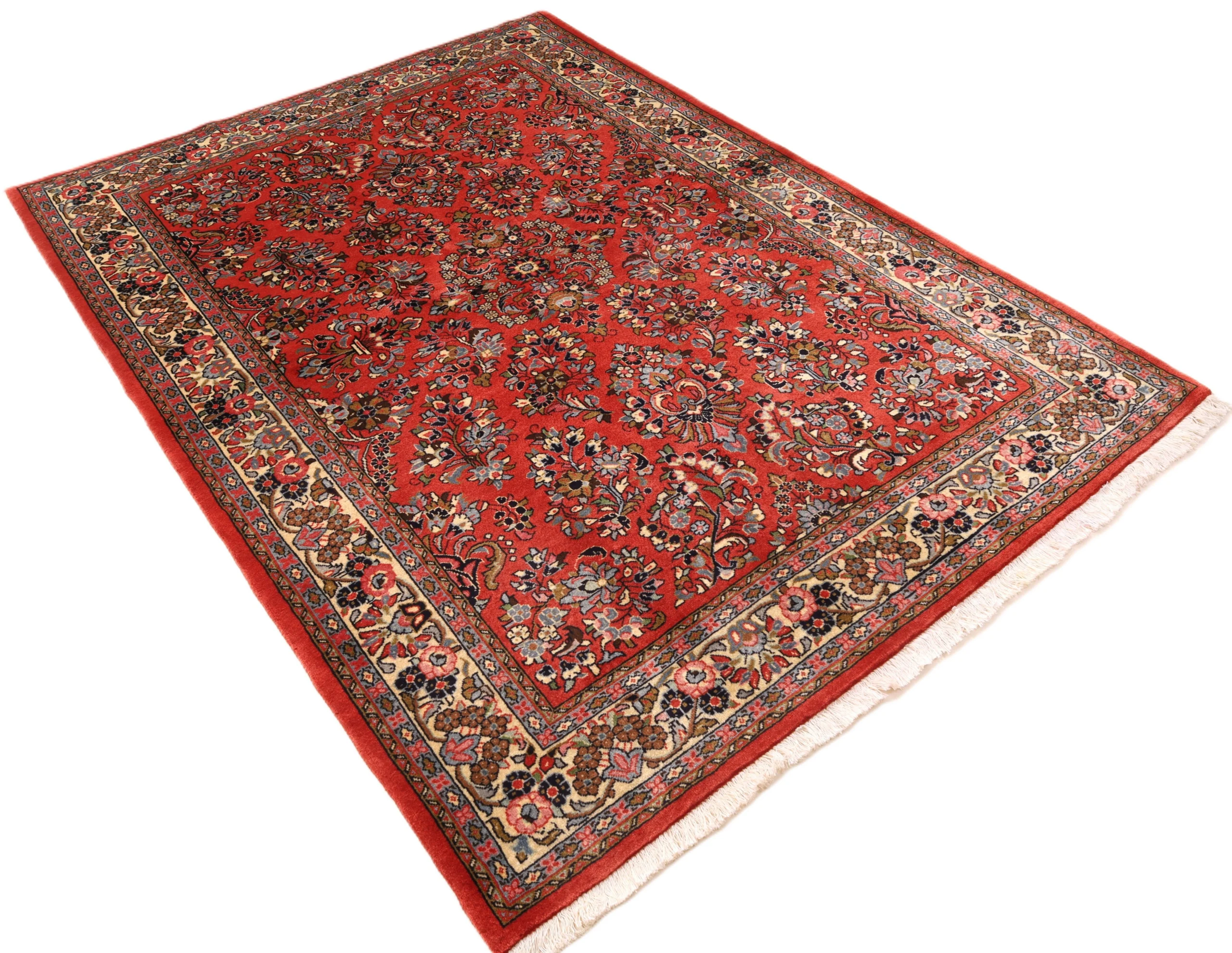 Sarouk Persian Rug — hand-knotted, 210 × 146 cm, Wool