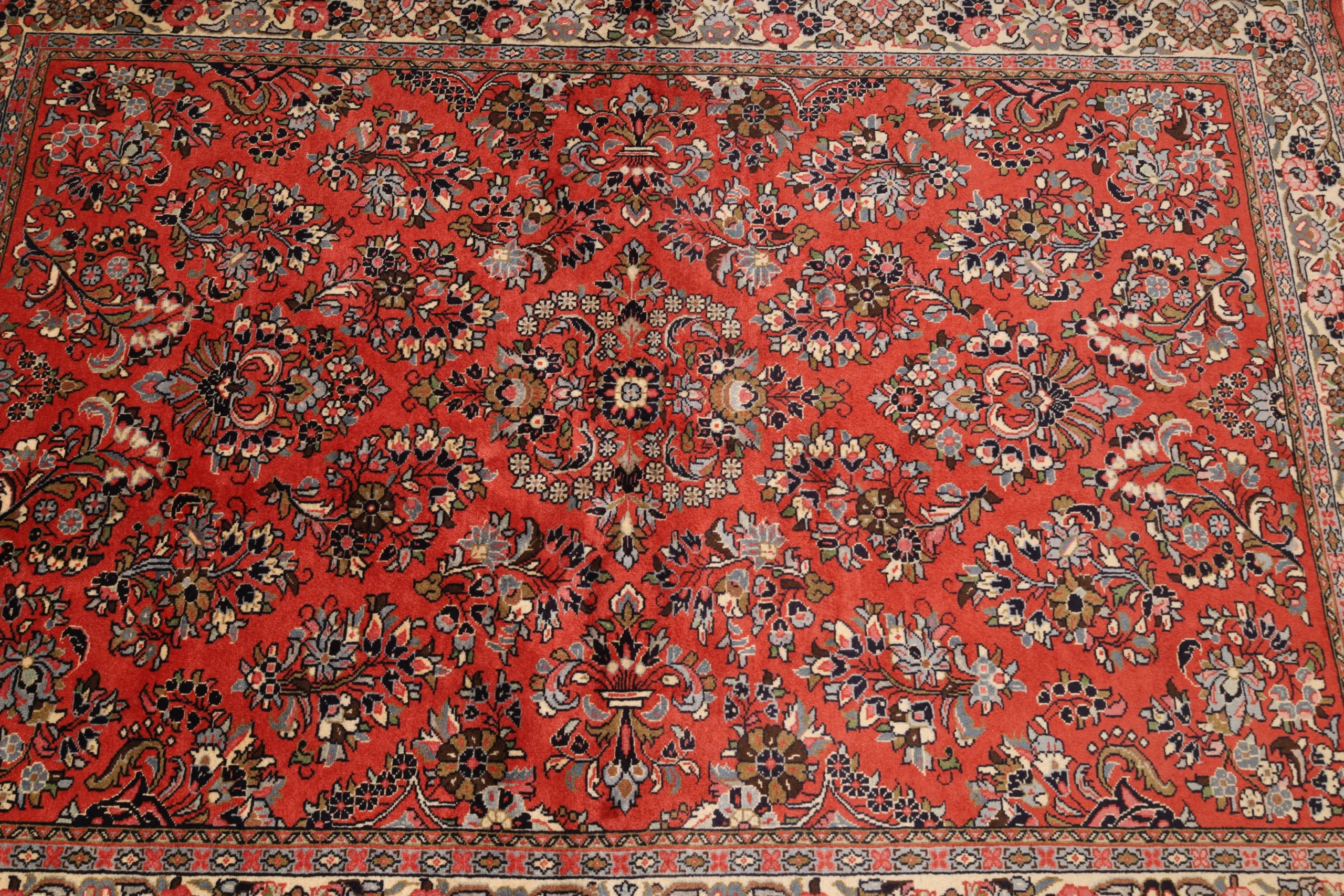 Sarouk Persian Rug — hand-knotted, 210 × 146 cm, Wool