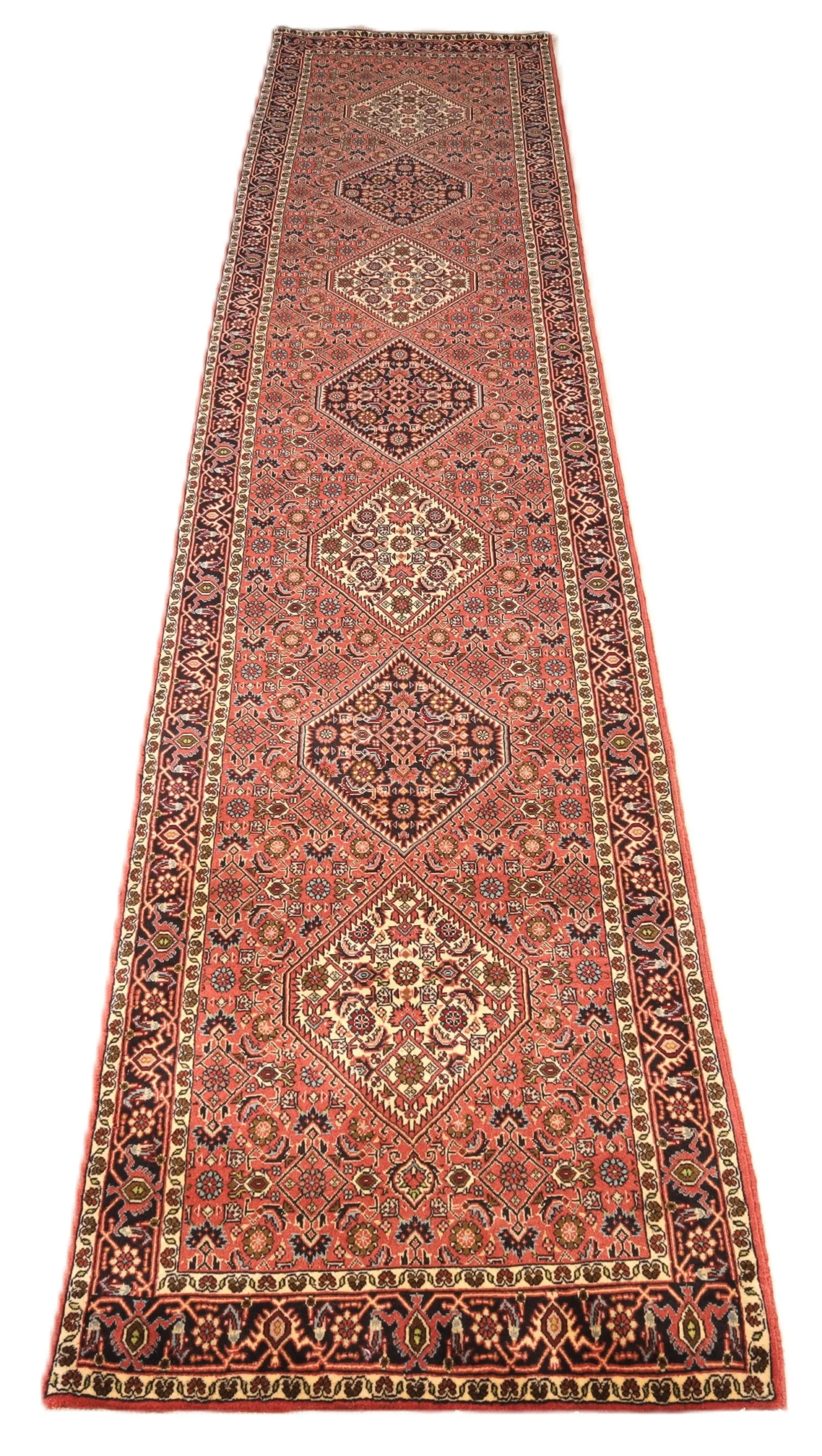 Bijar Persian Rug — hand-knotted, 415 × 87 cm, Wool