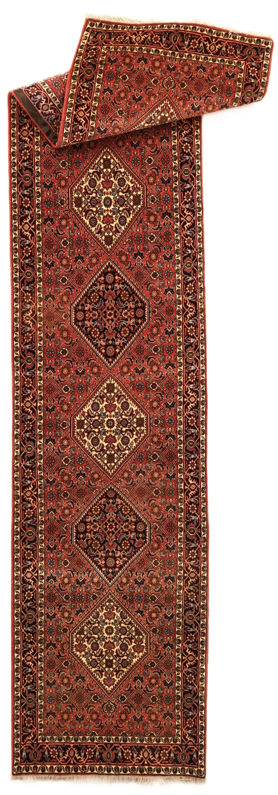 Bijar Persian Rug — hand-knotted, 415 × 87 cm, Wool