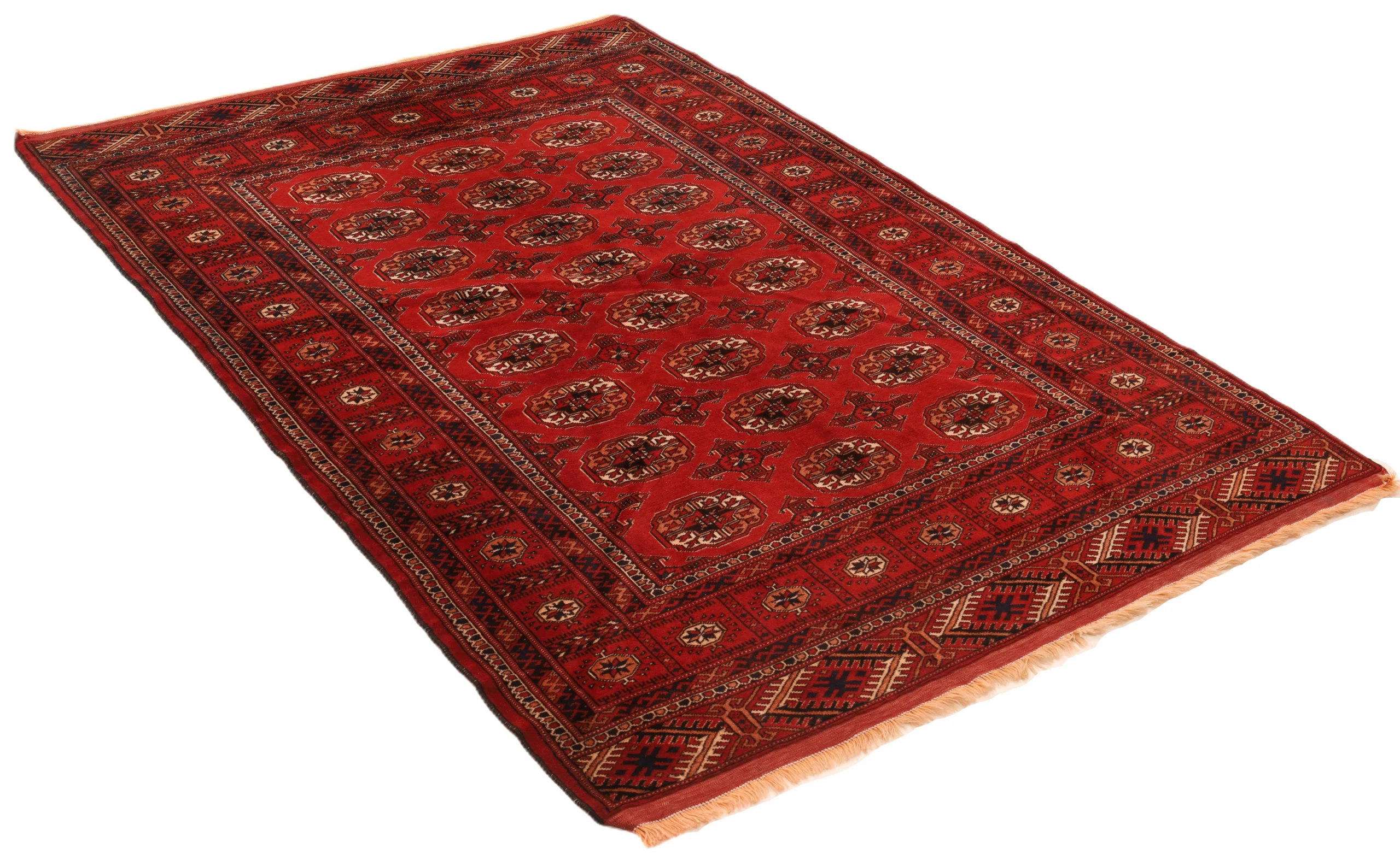 Turkmen Persian Rug 198 × 135 cm, Wool, hand-knotted