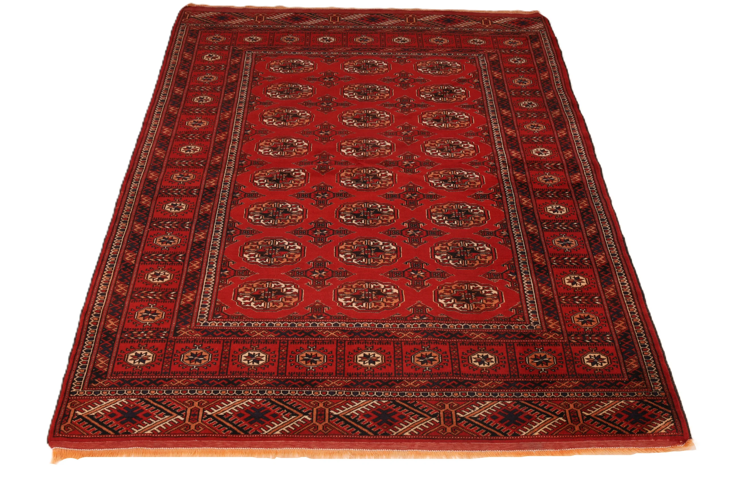 Turkmen Persian Rug 198 × 135 cm, Wool, hand-knotted