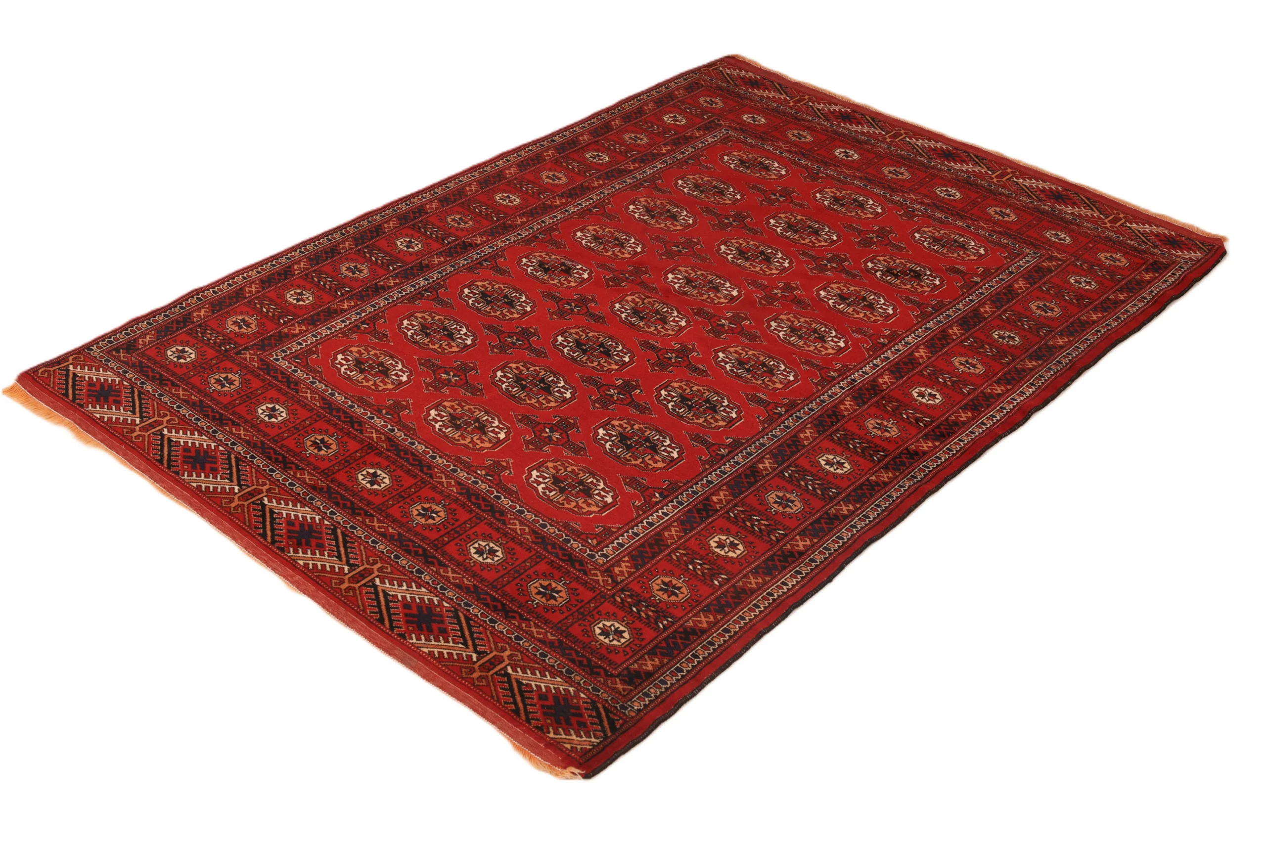 Turkmen Persian Rug 198 × 135 cm, Wool, hand-knotted