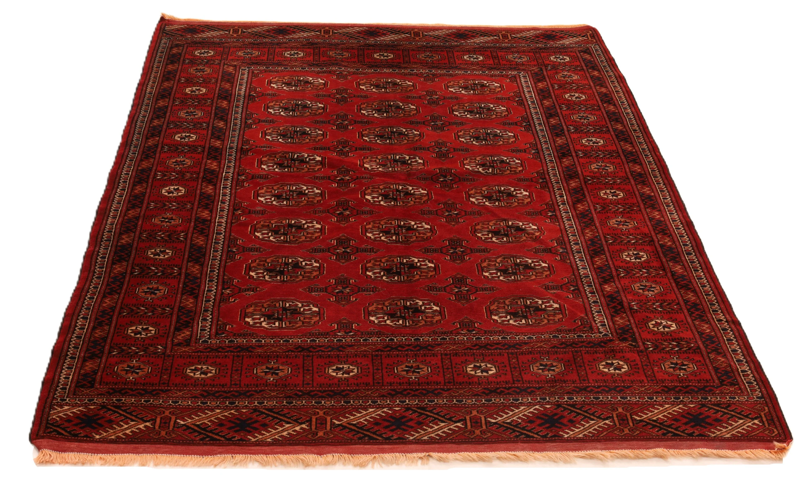 Turkmen Persian Rug 198 × 135 cm, Wool, hand-knotted