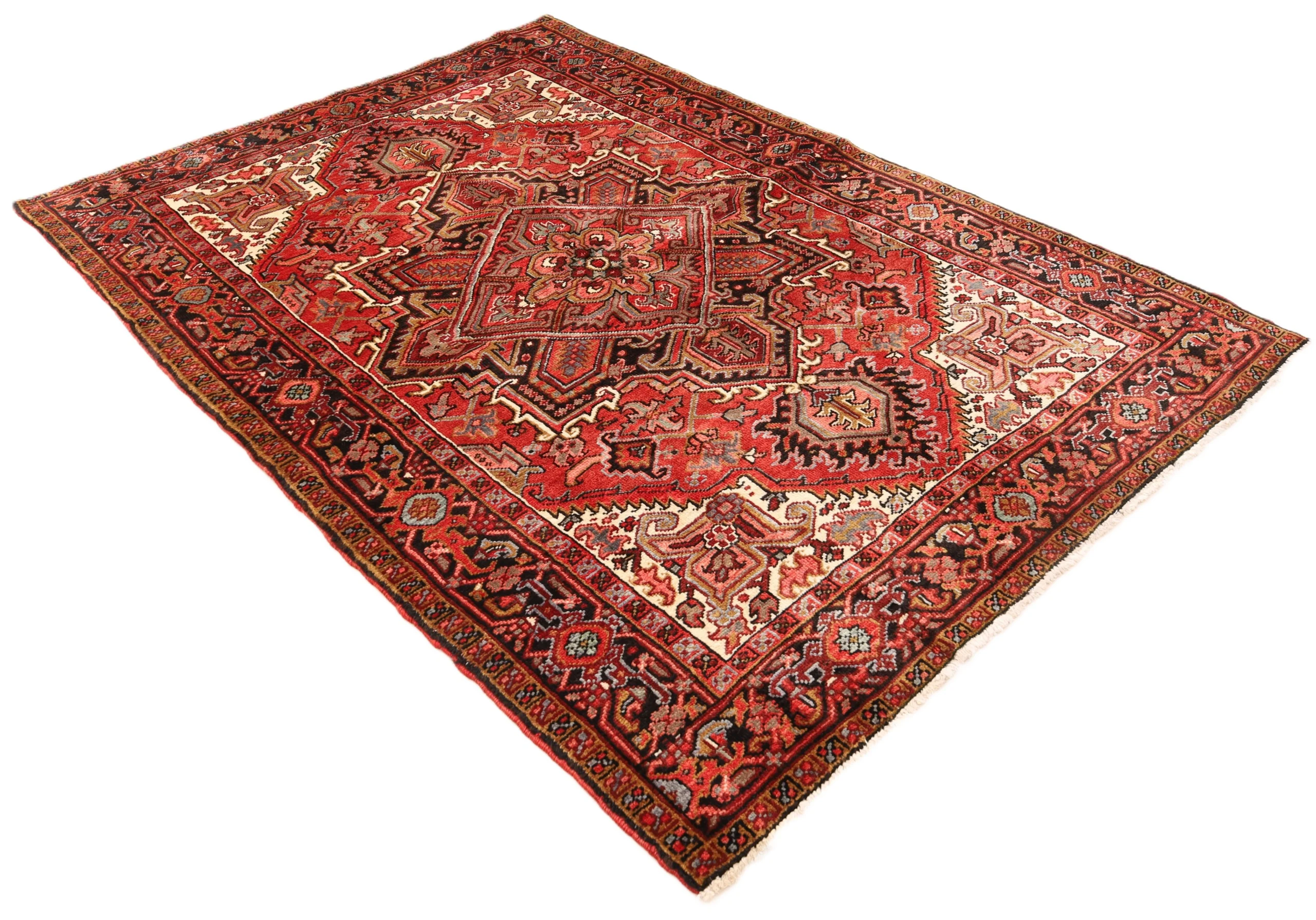 perserteppich-heriz-204-x-148-cm-wolle-handgeknupft-rot-orange-38-scaled Heriz Persian Rug 204 × 148 cm, Wool, hand-knotted