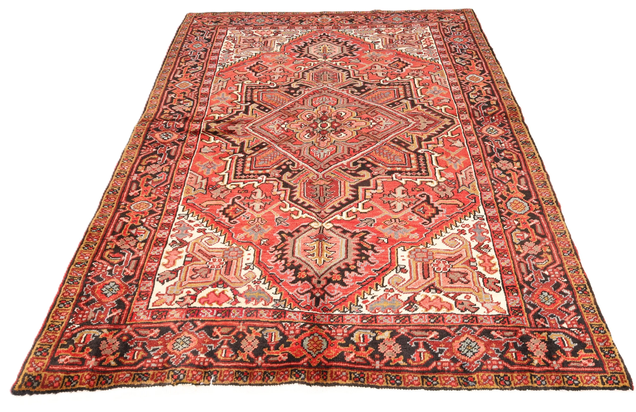 perserteppich-heriz-204-x-148-cm-wolle-handgeknupft-rot-orange-45-scaled Heriz Persian Rug 204 × 148 cm, Wool, hand-knotted