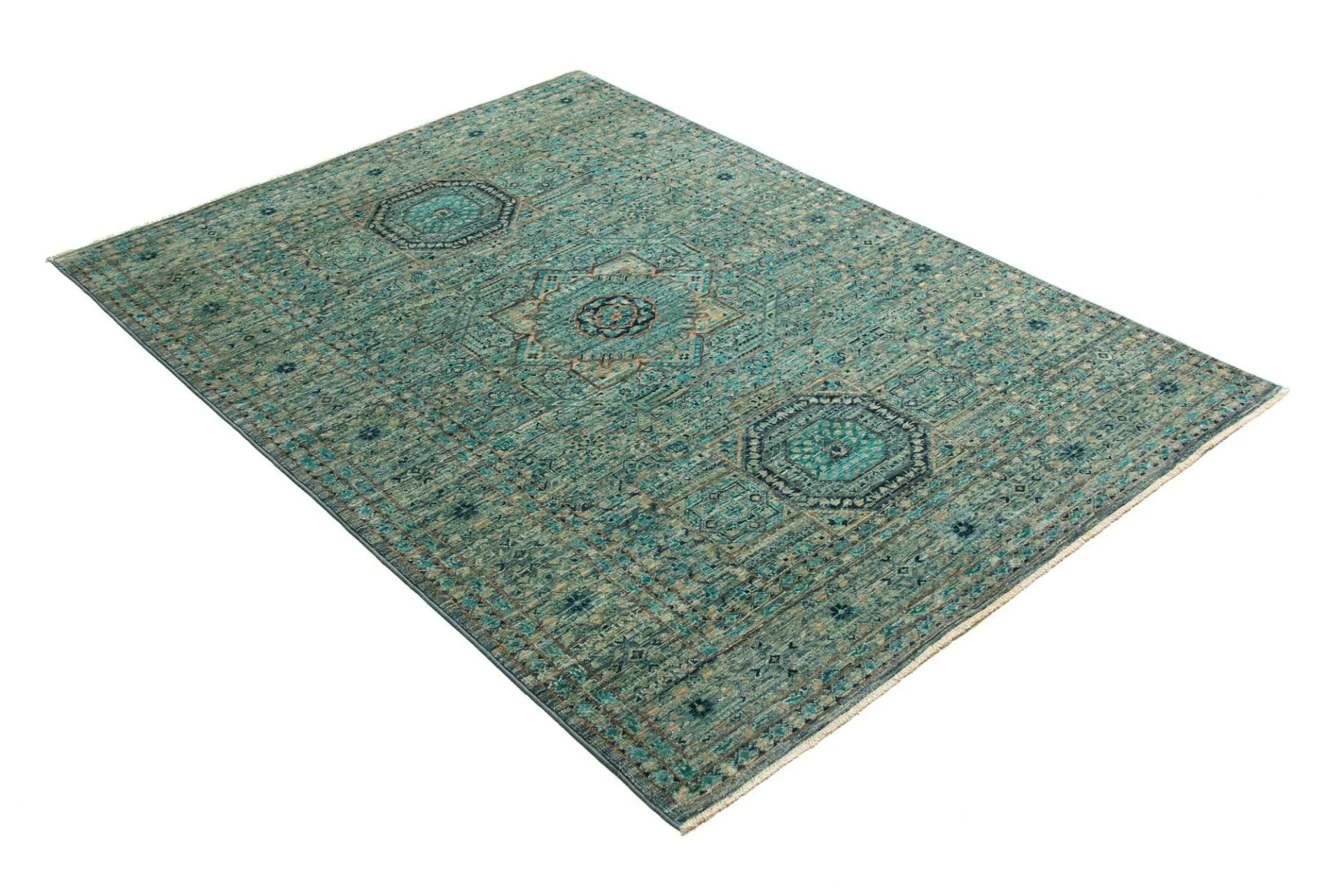 Mamluk Pakistani Rug 126 × 178 cm, Wool, hand-knotted