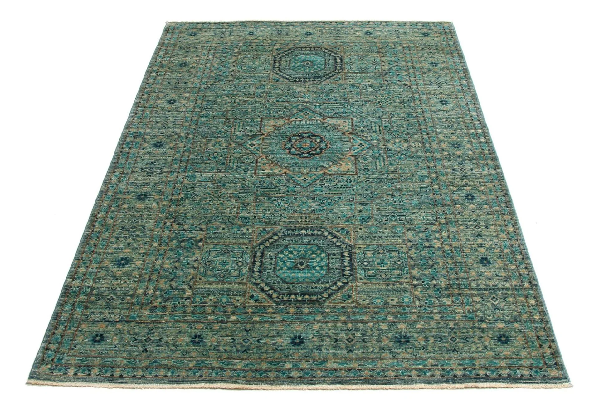 Mamluk Pakistani Rug 126 × 178 cm, Wool, hand-knotted