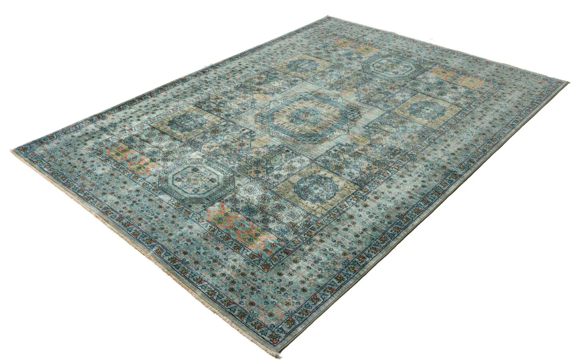 Mamluk Pakistani Rug 169 × 232 cm, Wool, hand-knotted