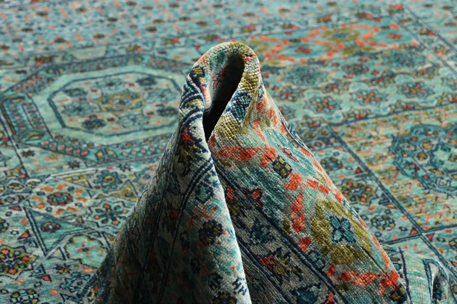 Mamluk Pakistani Rug 169 × 232 cm, Wool, hand-knotted