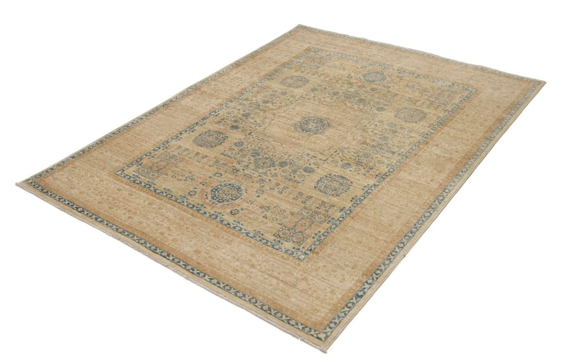 Mamluk Pakistani Rug 146 × 195 cm, Wool, hand-knotted