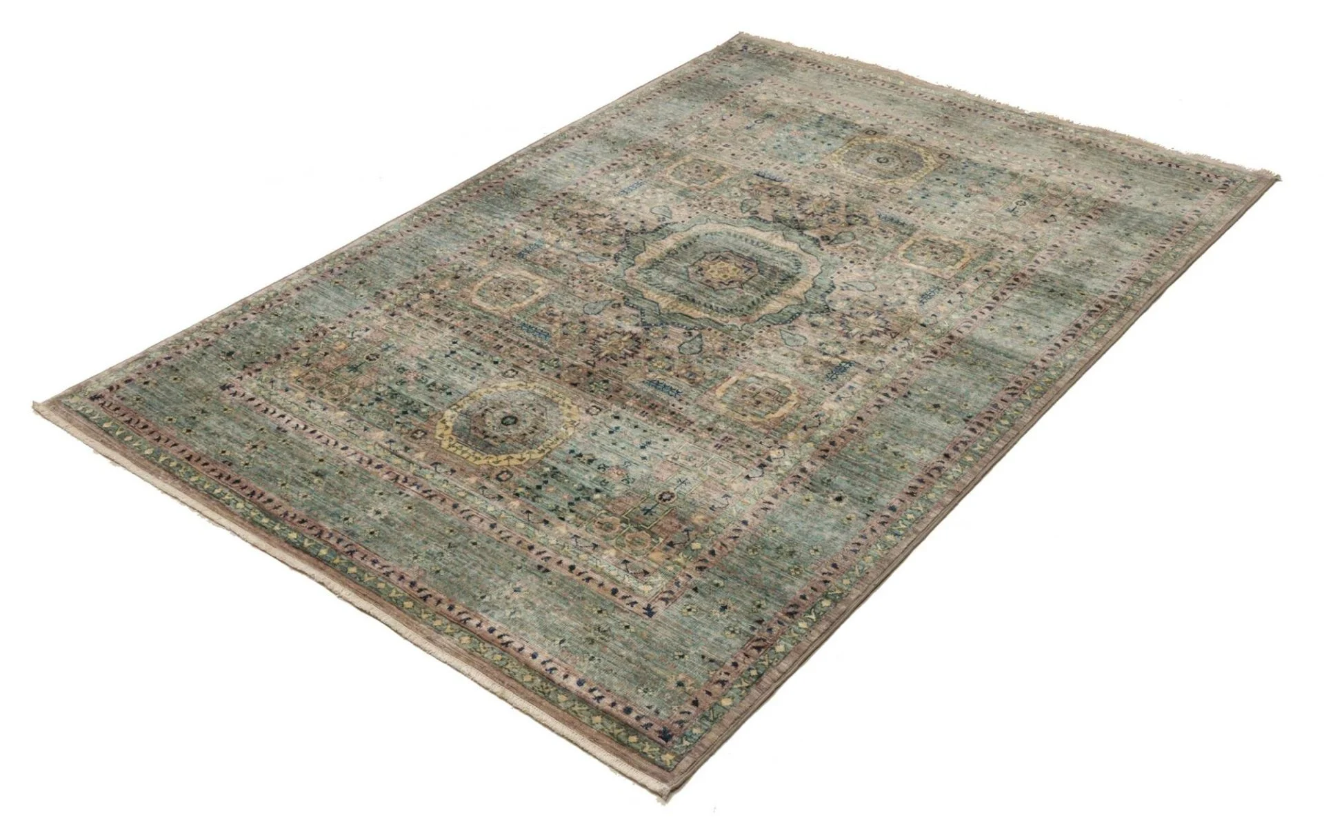 Mamluk Pakistani Rug — hand-knotted, 128 × 182 cm, Wool