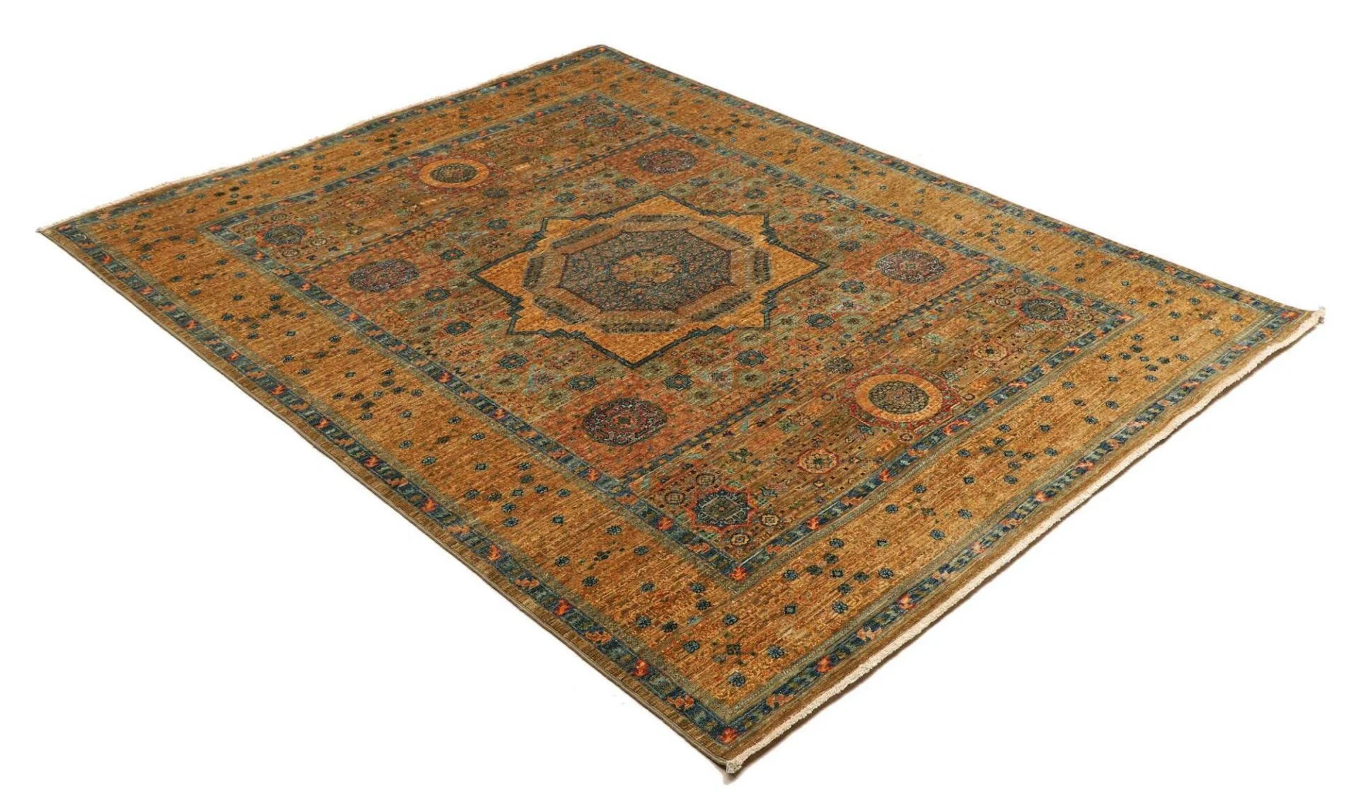 Mamluk Pakistani Rug 155 × 204 cm, Wool, hand-knotted