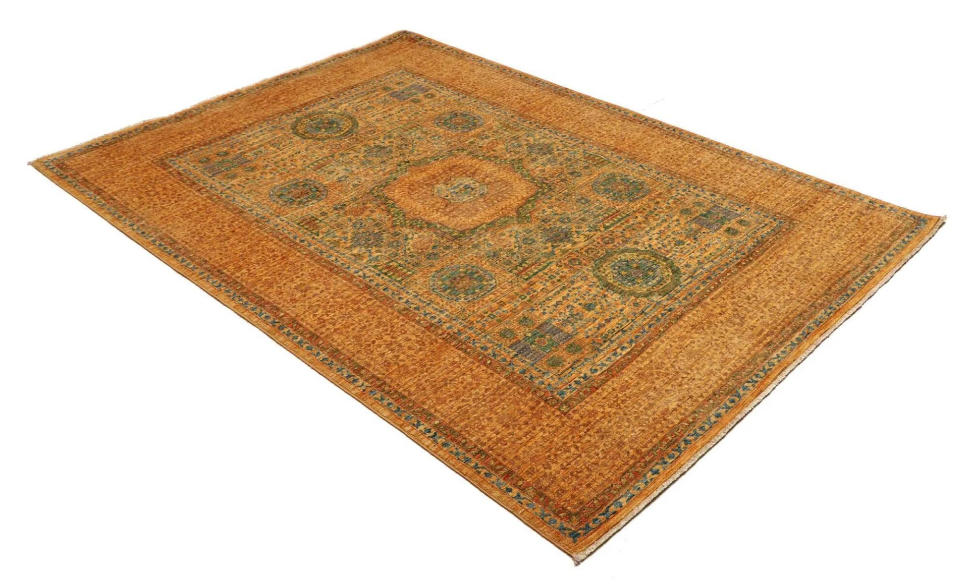 Mamluk Pakistani Rug — hand-knotted, 154 × 220 cm, Wool