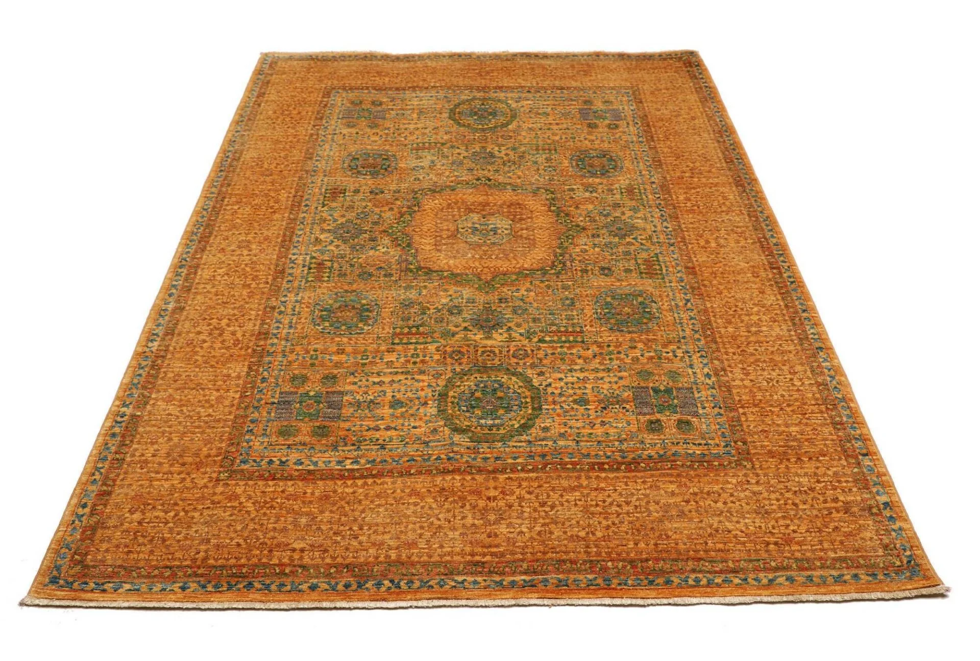 Mamluk Pakistani Rug — hand-knotted, 154 × 220 cm, Wool