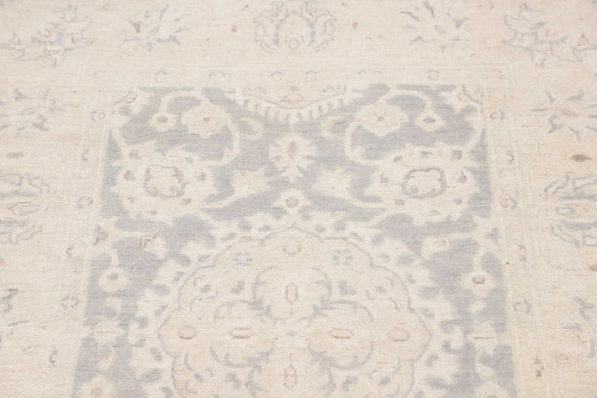Hand-Knotted Wool Ziegler Pakistani Rug, 87 × 299 cm