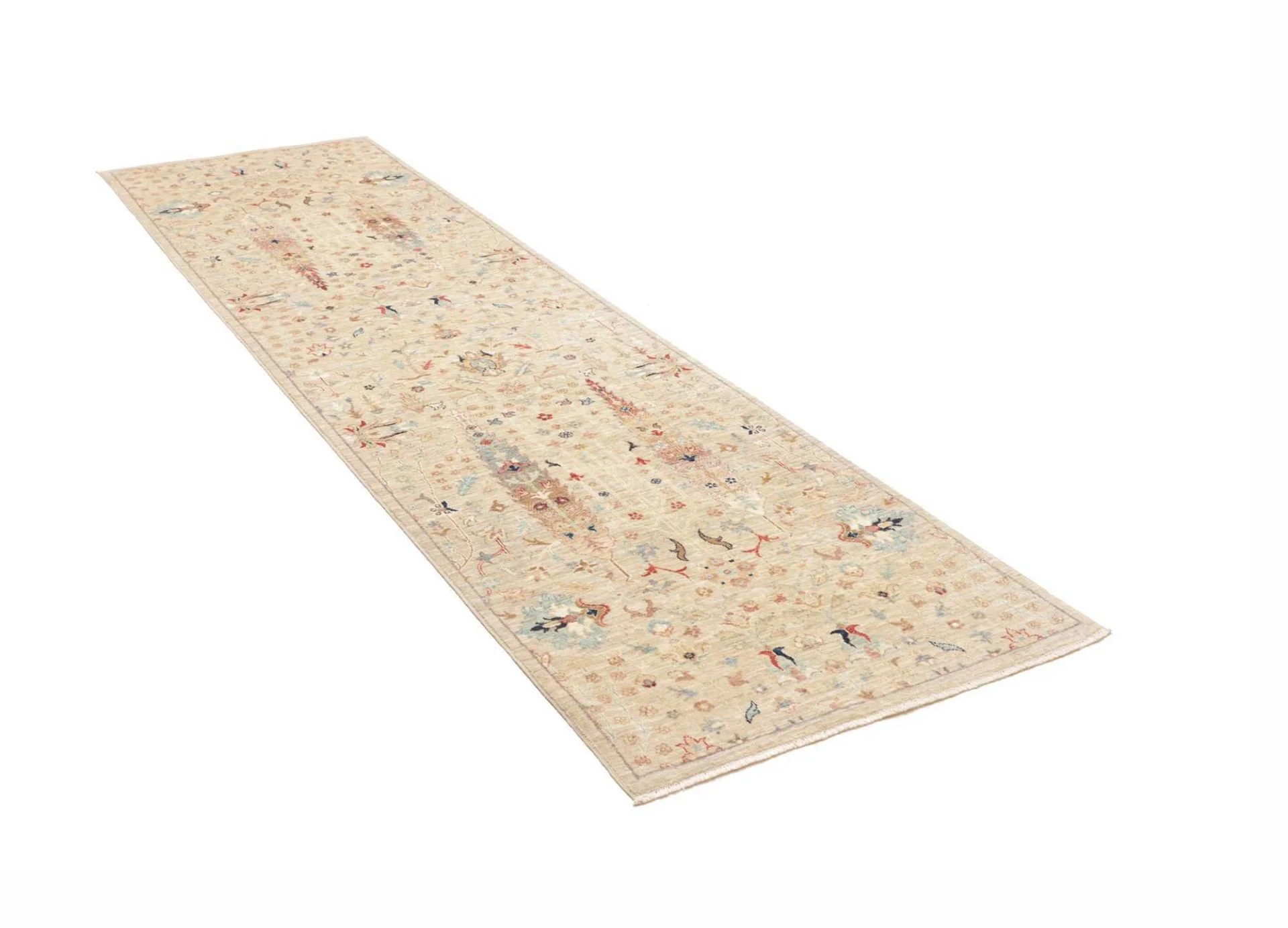 Samarkand Pakistani Rug 84 × 290 cm, Wool, hand-knotted