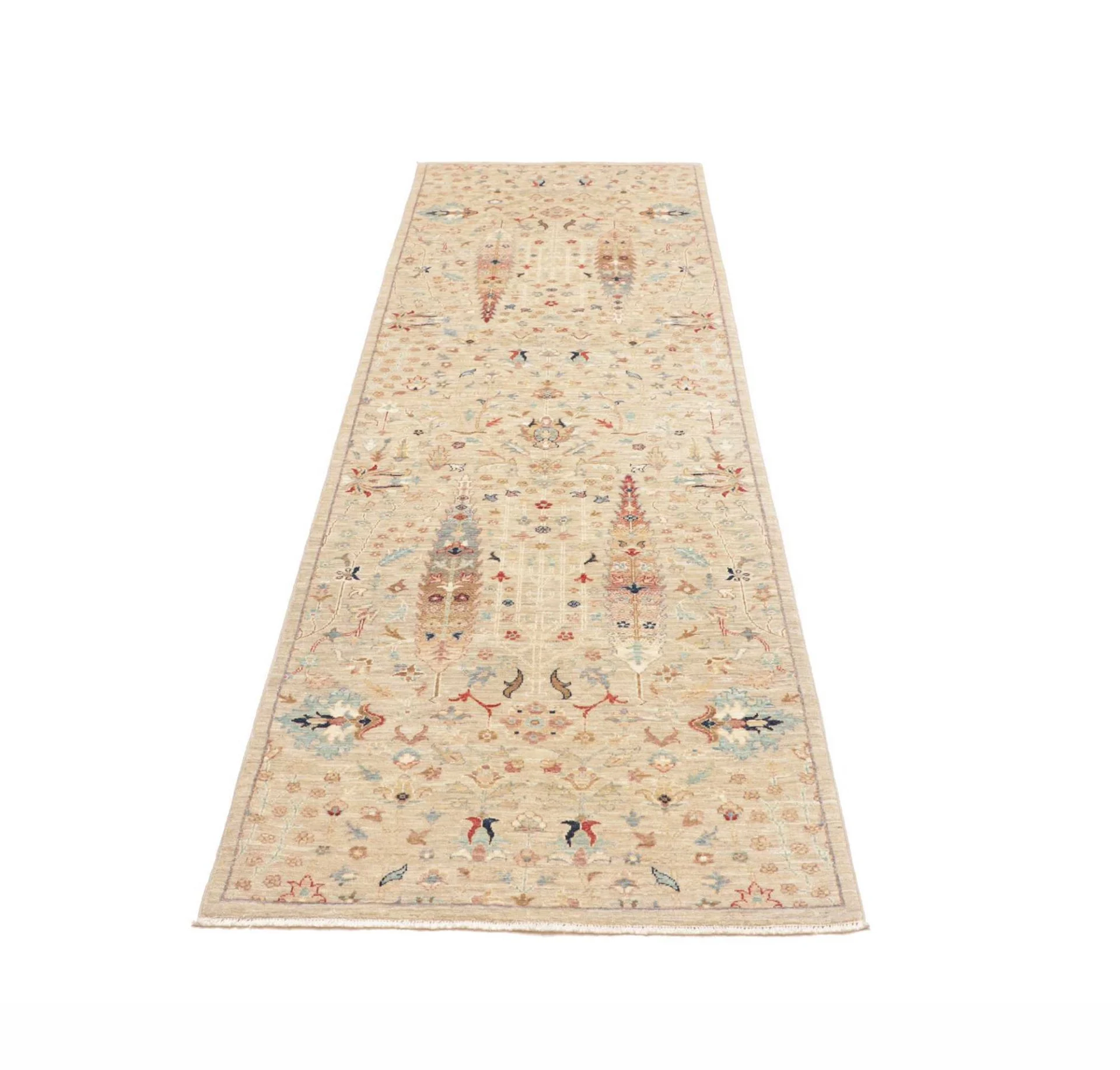 Samarkand Pakistani Rug 84 × 290 cm, Wool, hand-knotted