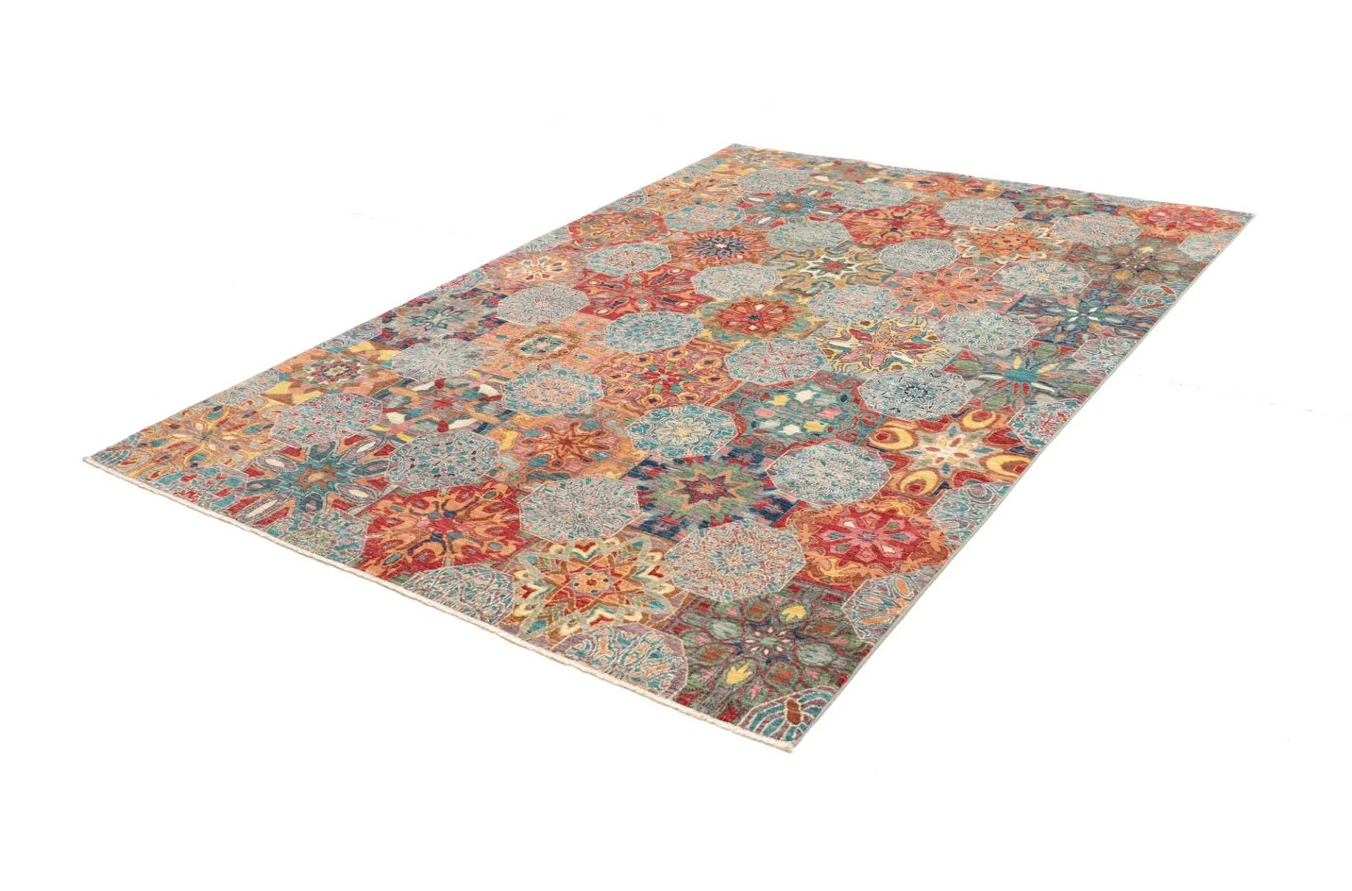 Samarkand Pakistani Rug 168 × 230 cm, Wool, hand-knotted