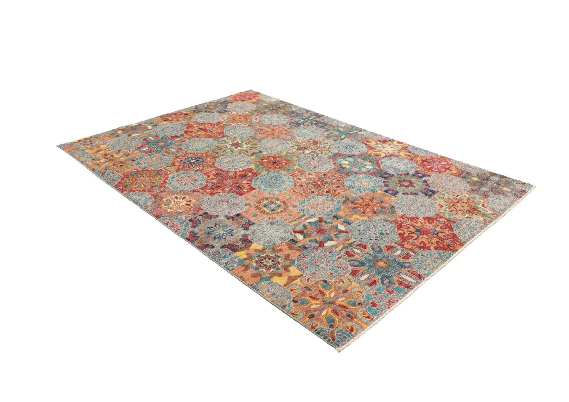 Samarkand Pakistani Rug 168 × 230 cm, Wool, hand-knotted