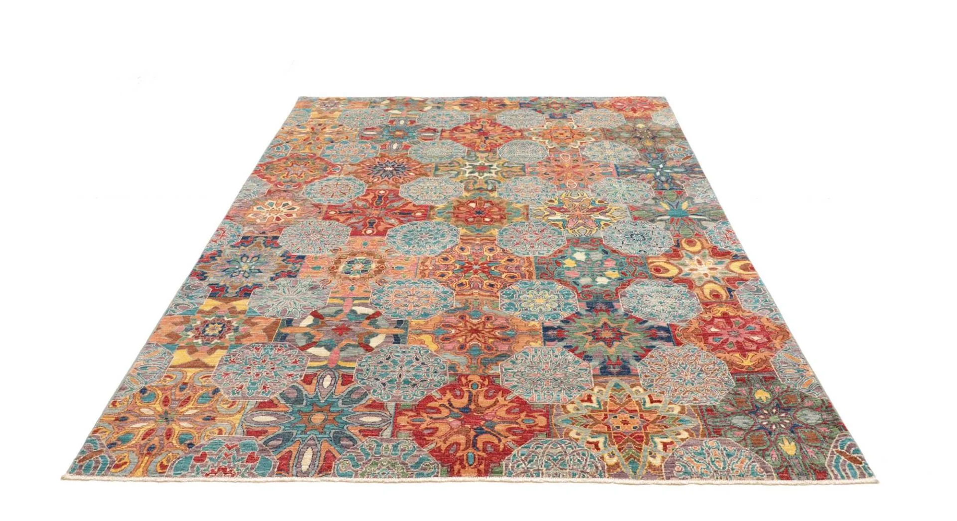 Samarkand Pakistani Rug 168 × 230 cm, Wool, hand-knotted