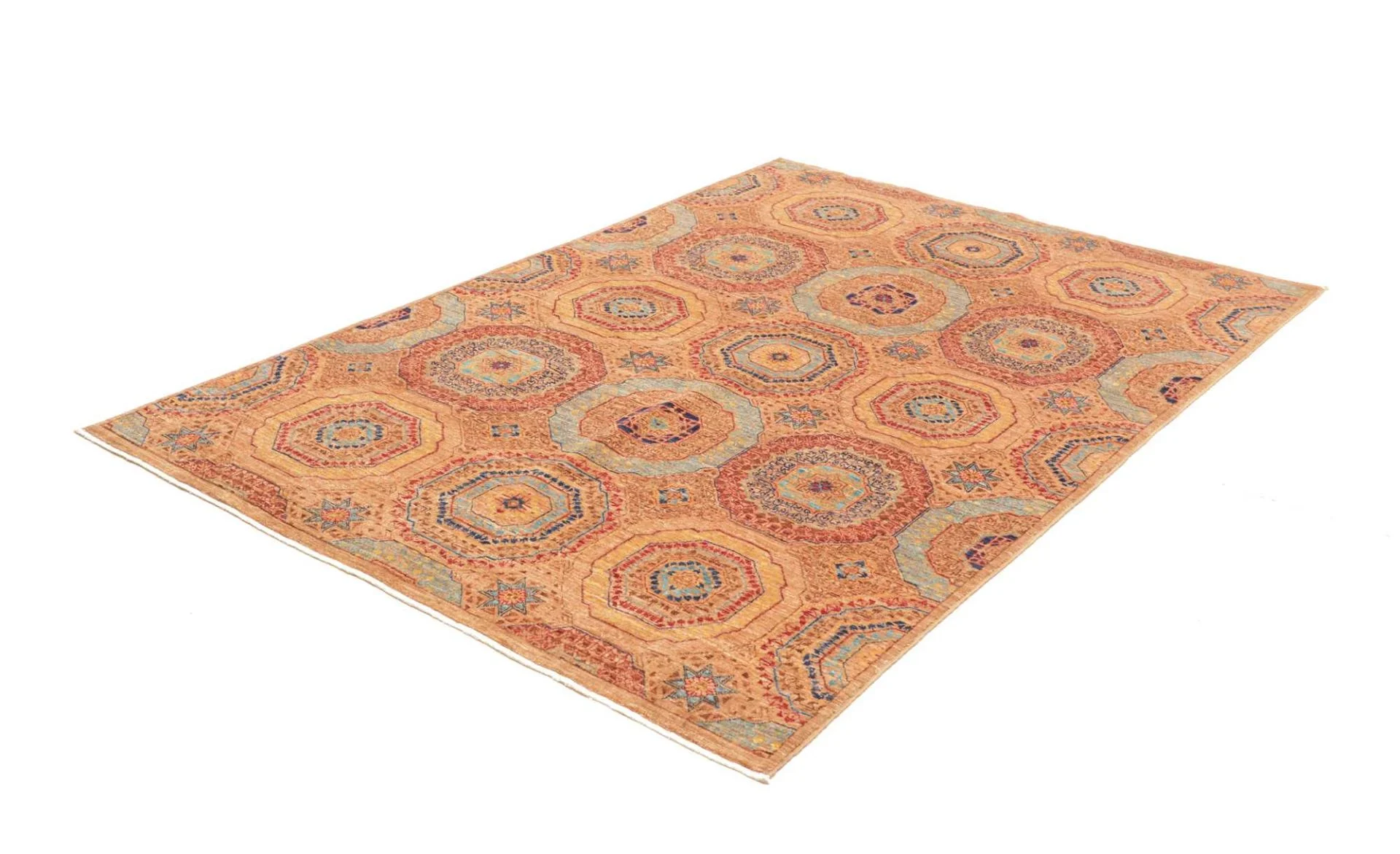 Mamluk Pakistani Rug 149 × 209 cm, Wool, hand-knotted