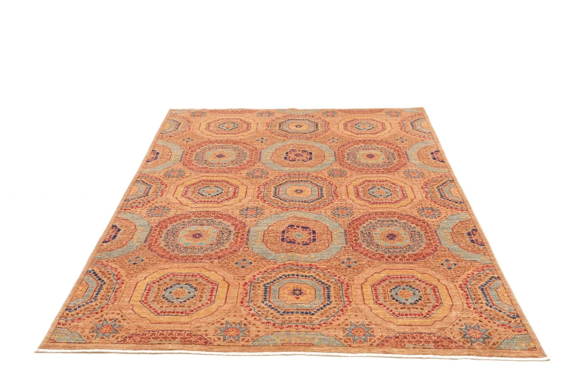 Mamluk Pakistani Rug 149 × 209 cm, Wool, hand-knotted