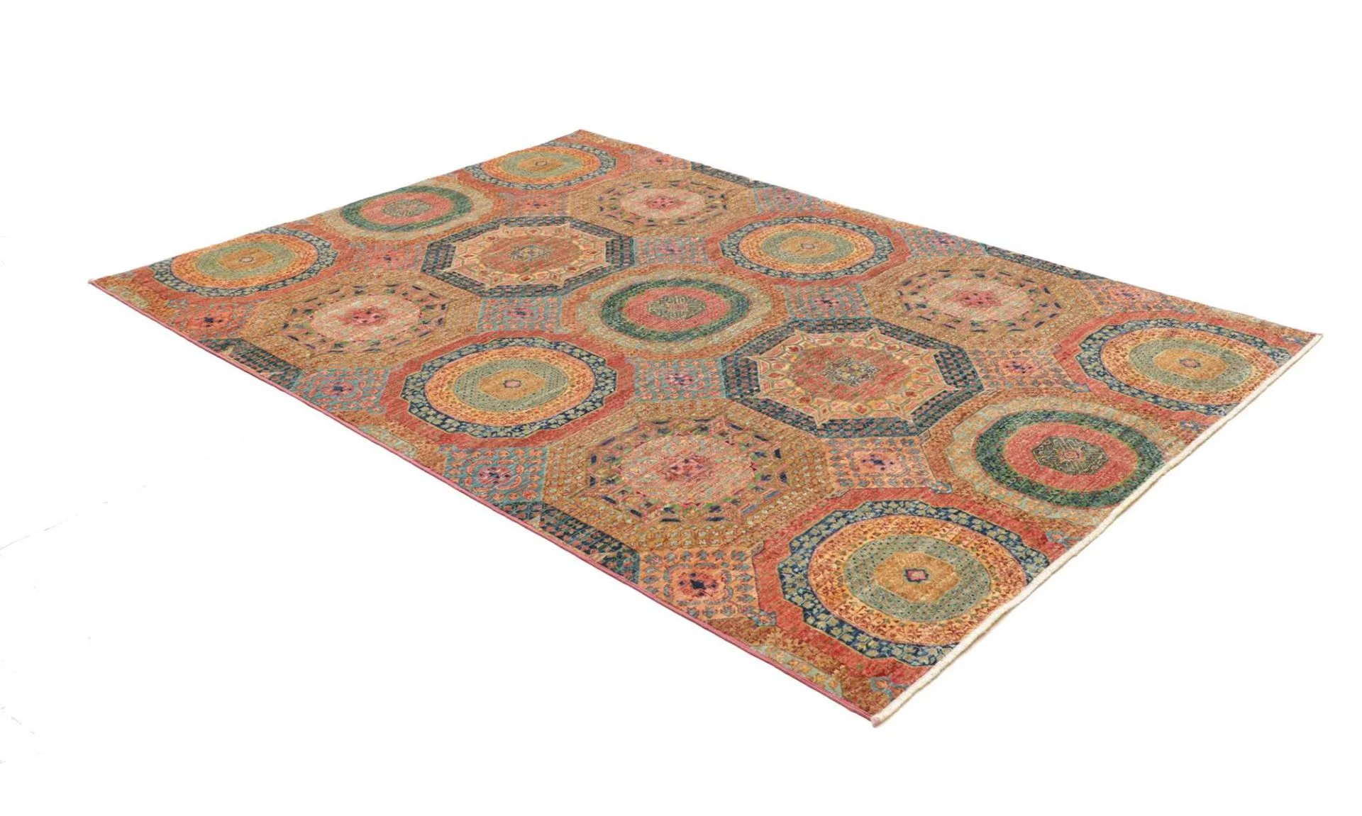 Mamluk Pakistani Rug 169 × 231 cm, Wool, hand-knotted