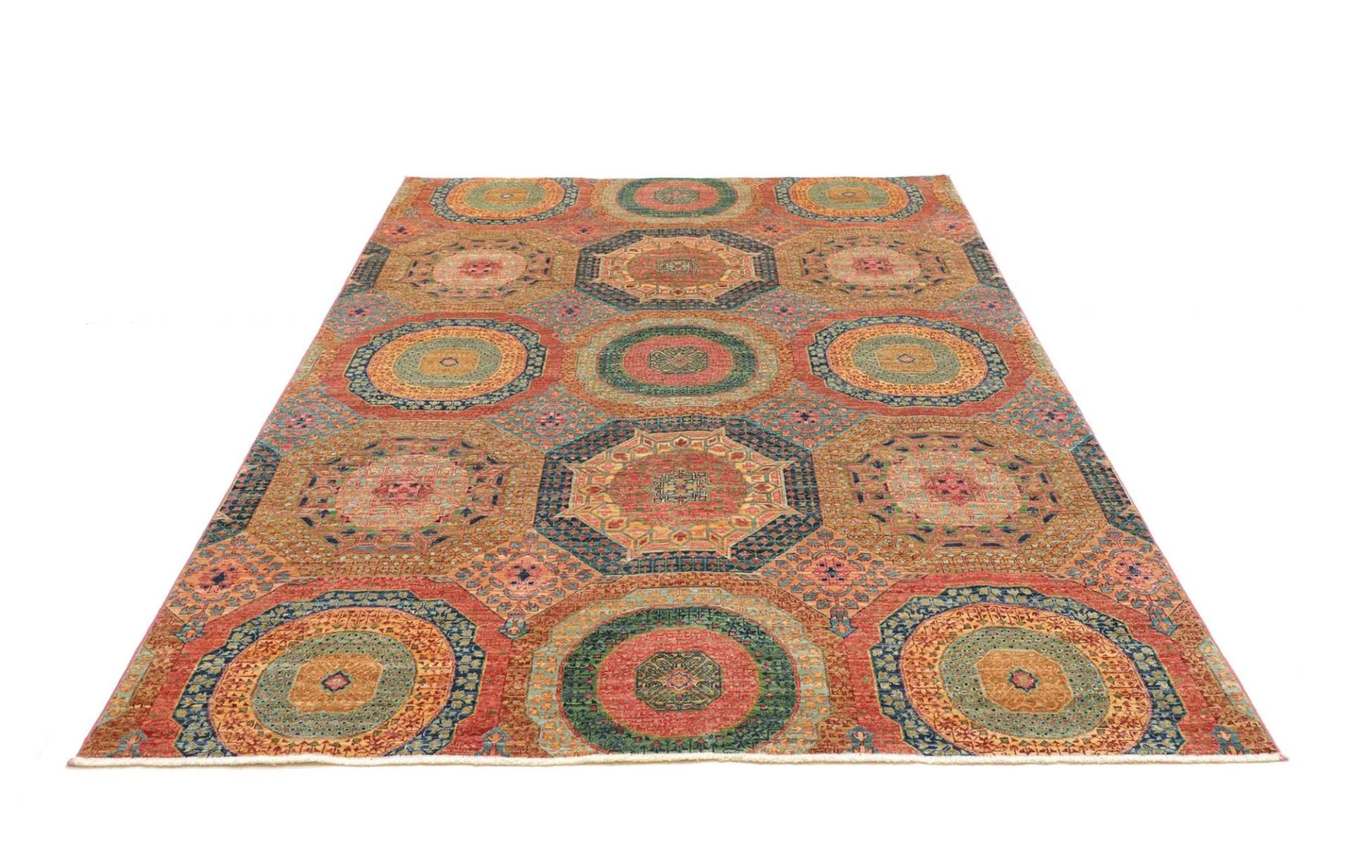 Mamluk Pakistani Rug 169 × 231 cm, Wool, hand-knotted