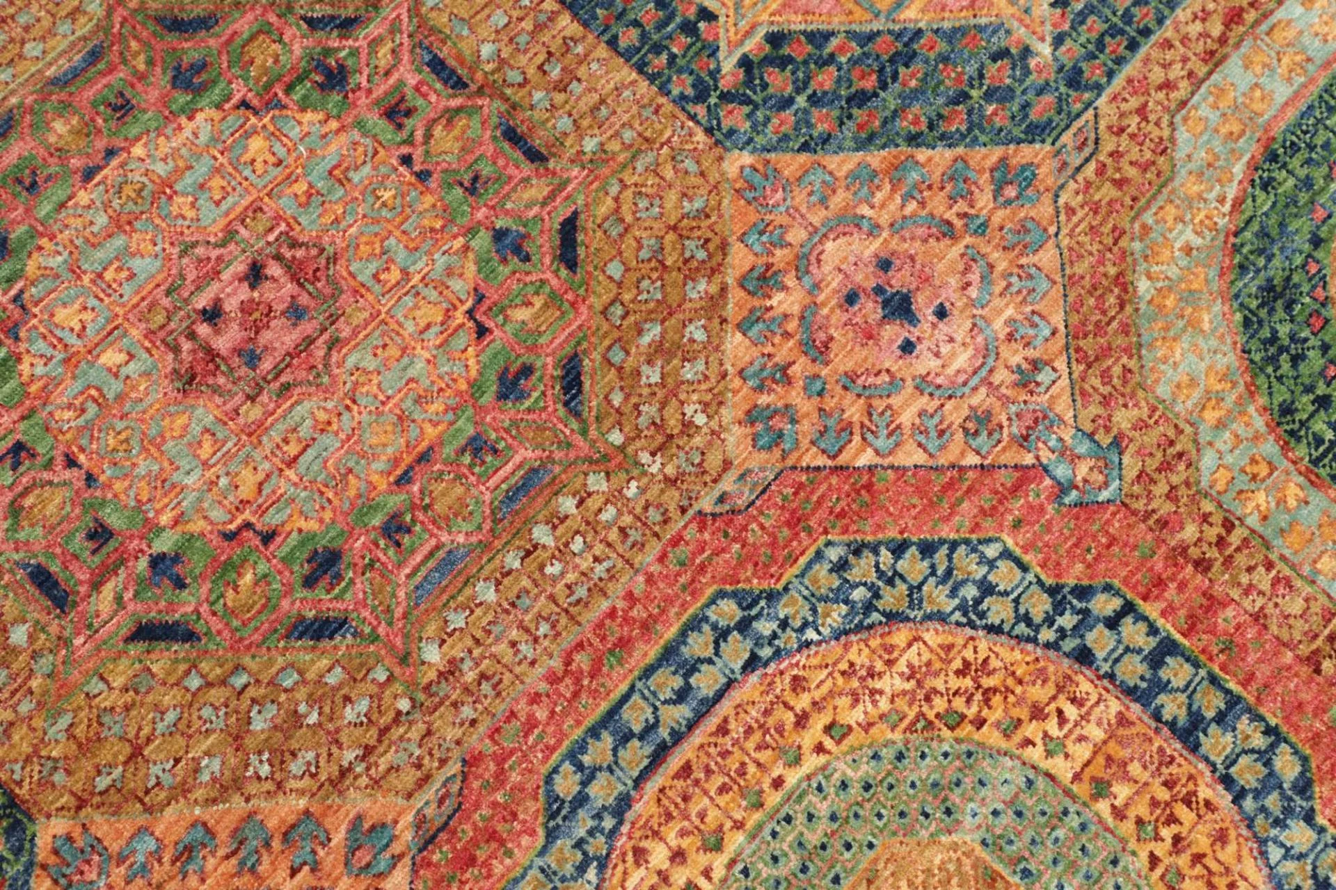 Mamluk Pakistani Rug 169 × 231 cm, Wool, hand-knotted