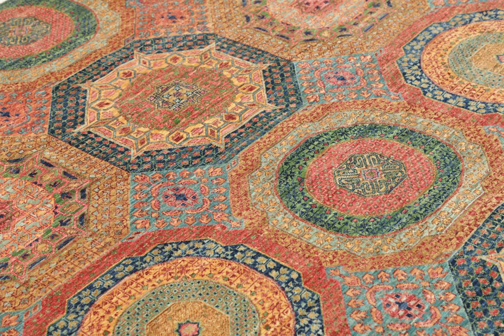 Mamluk Pakistani Rug 169 × 231 cm, Wool, hand-knotted