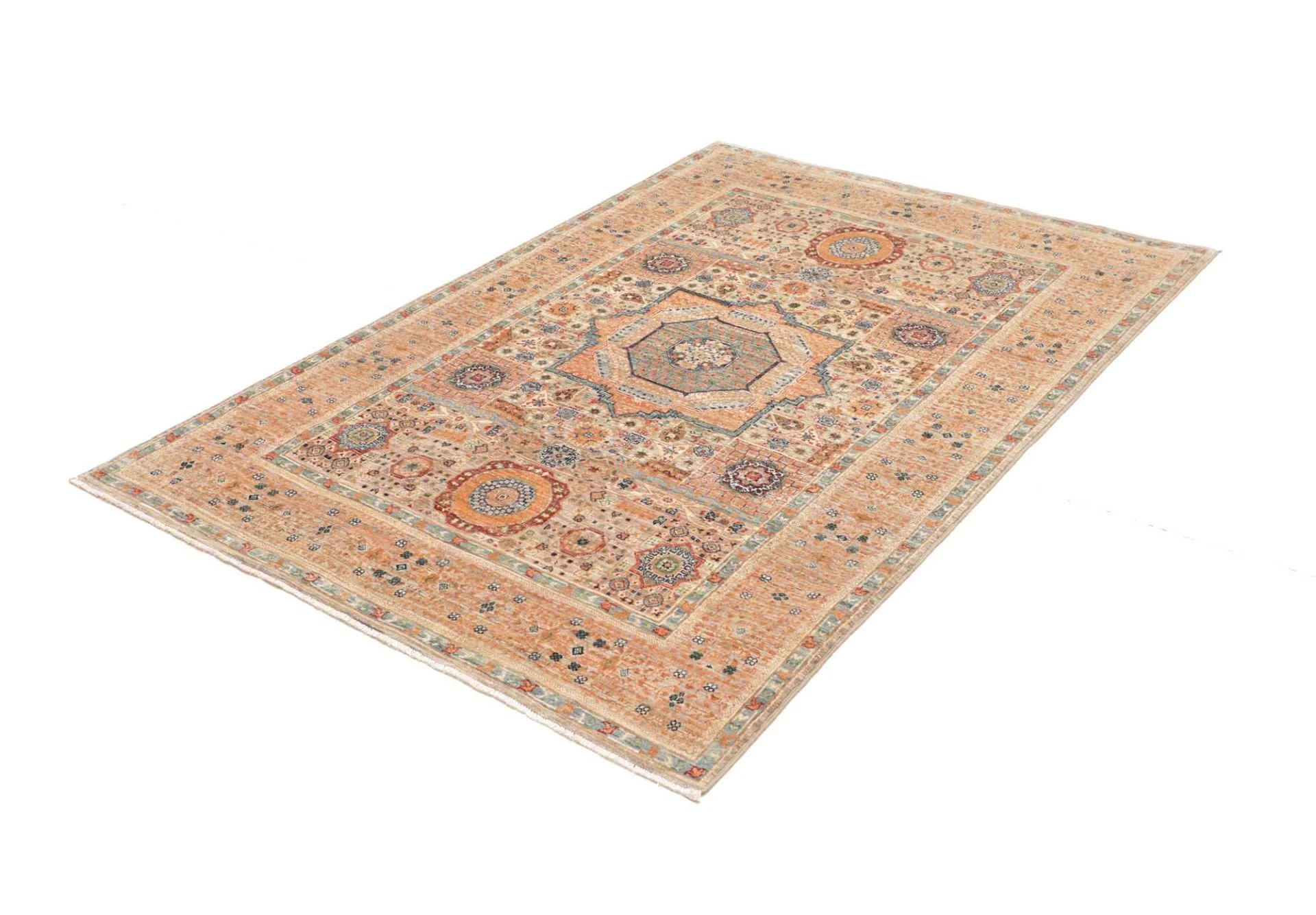 Mamluk Pakistani Rug 124 × 179 cm, Wool, hand-knotted