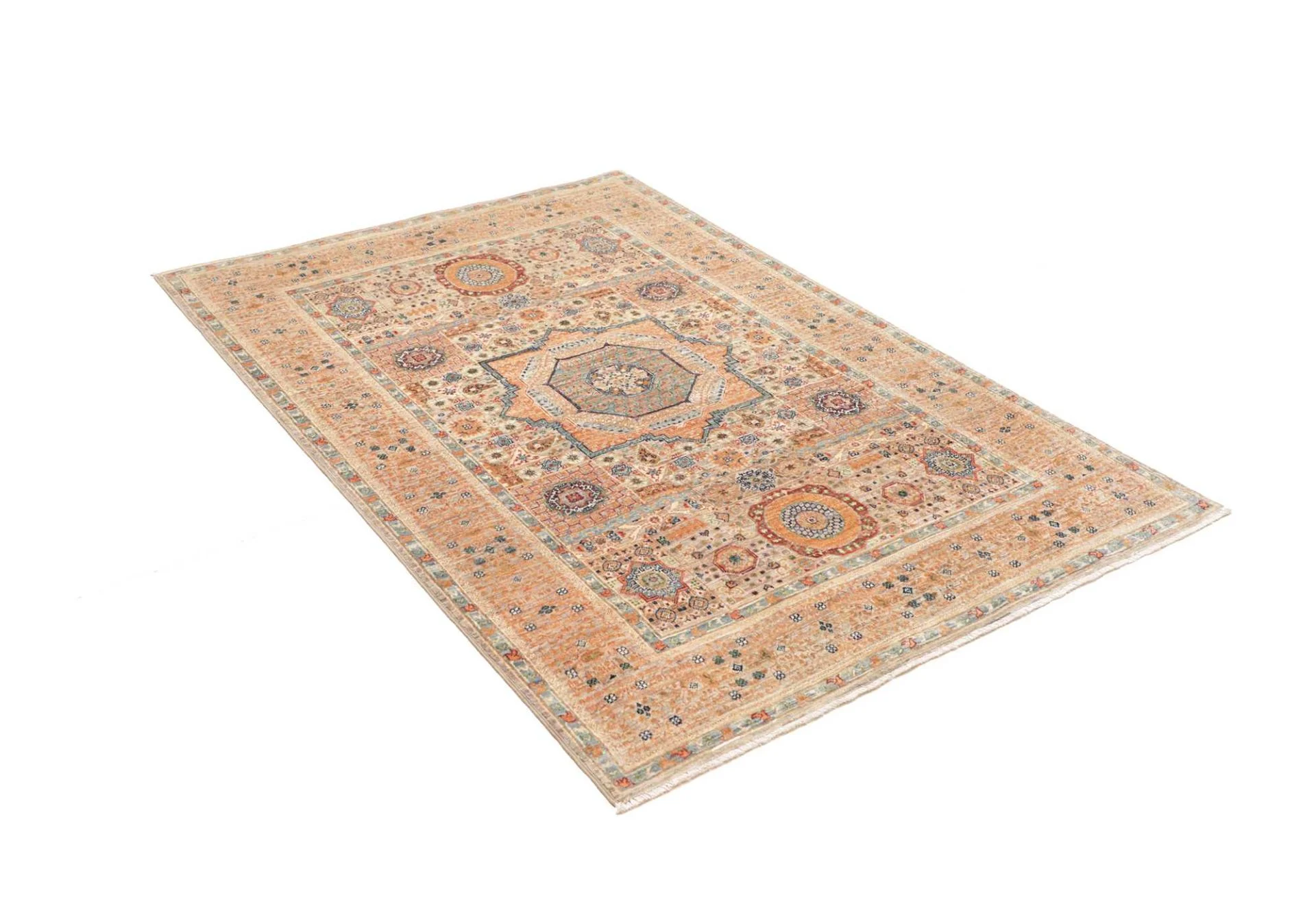 Mamluk Pakistani Rug 124 × 179 cm, Wool, hand-knotted