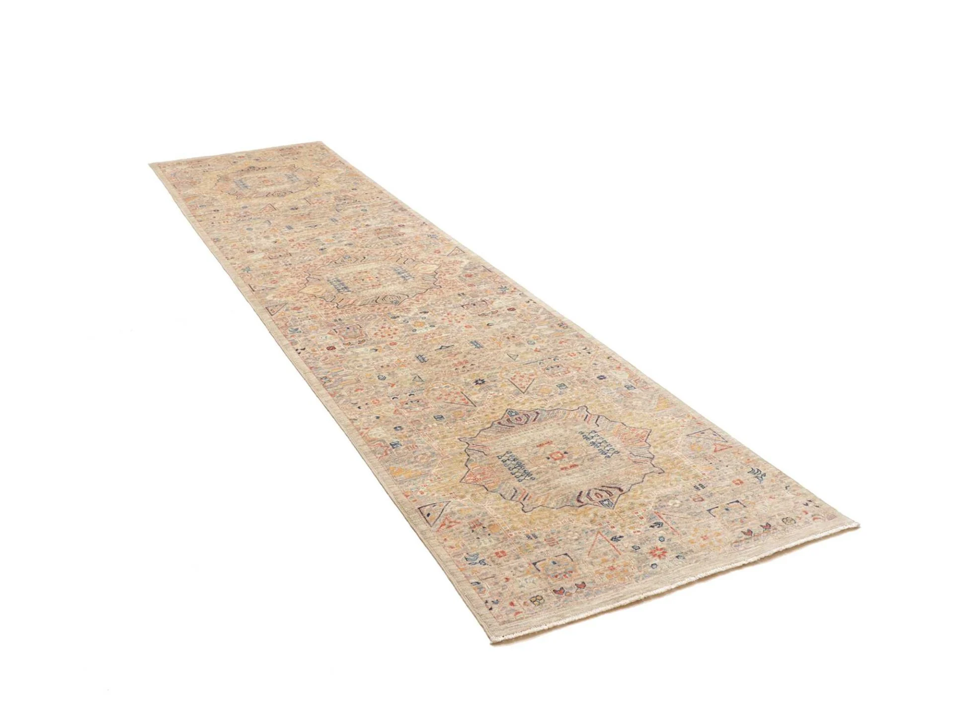 Mamluk Pakistani Rug — hand-knotted, 83 × 344 cm, Wool
