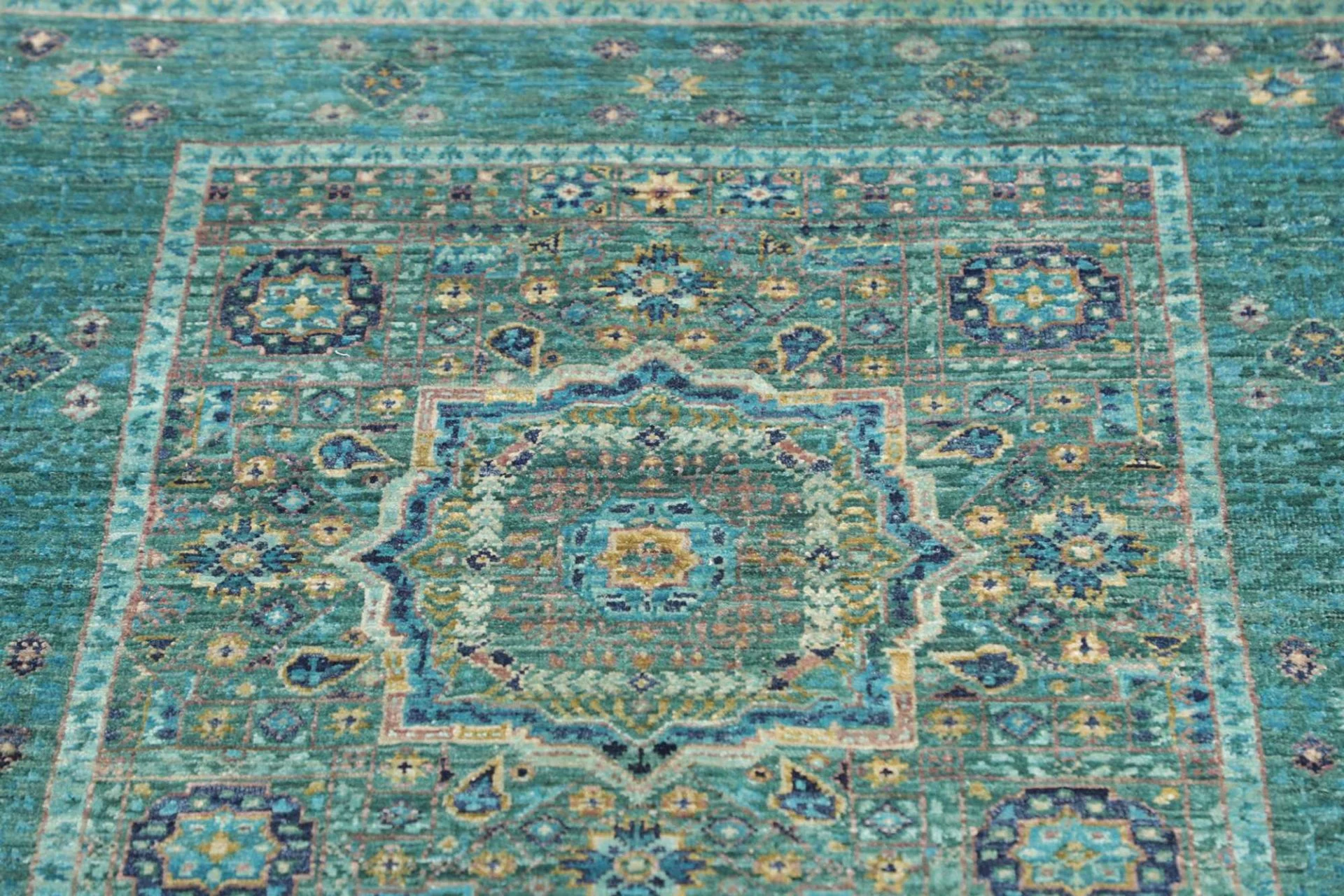 Mamluk Pakistani Rug — hand-knotted, 83 × 395 cm, Wool