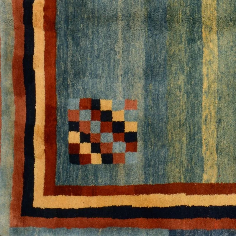 Gabbeh Afghan Rug — hand-knotted, 143 × 200 cm, Wool