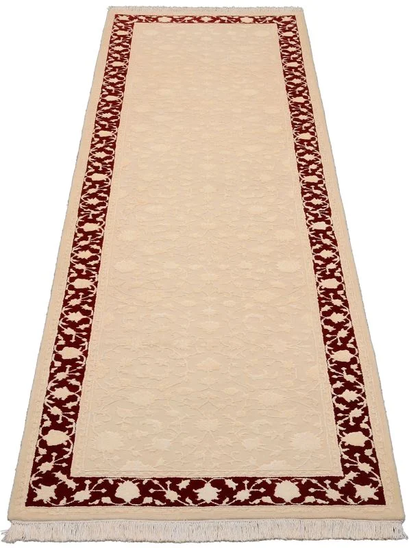 Tabriz Indian Rug 85 × 310 cm, Wool, hand-knotted
