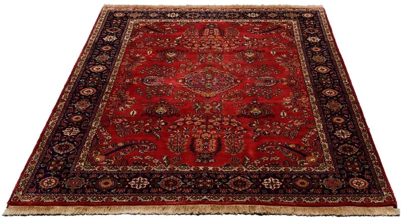 Sarouk Indian Rug 175 × 242 cm, Wool, hand-knotted