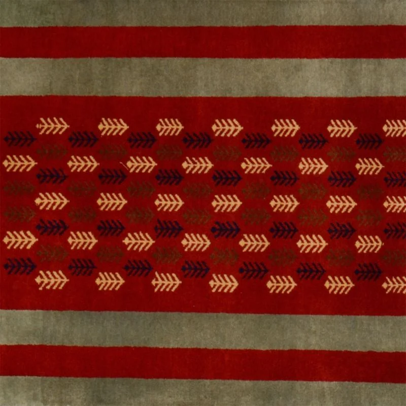 Loribaft Indian Rug — hand-knotted, 81 × 303 cm, Wool