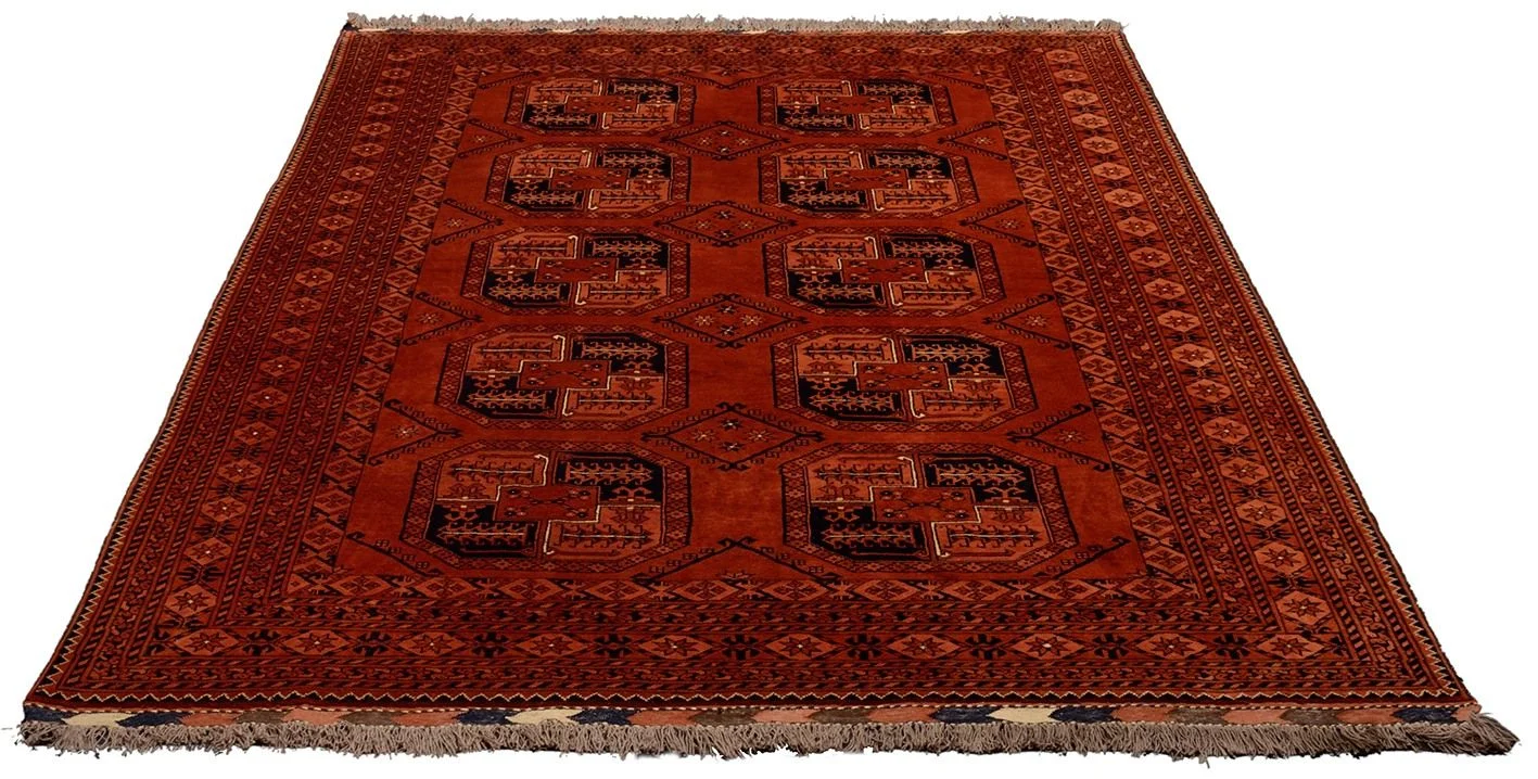 Afghan Rug 198 × 288 cm, Wool, hand-knotted