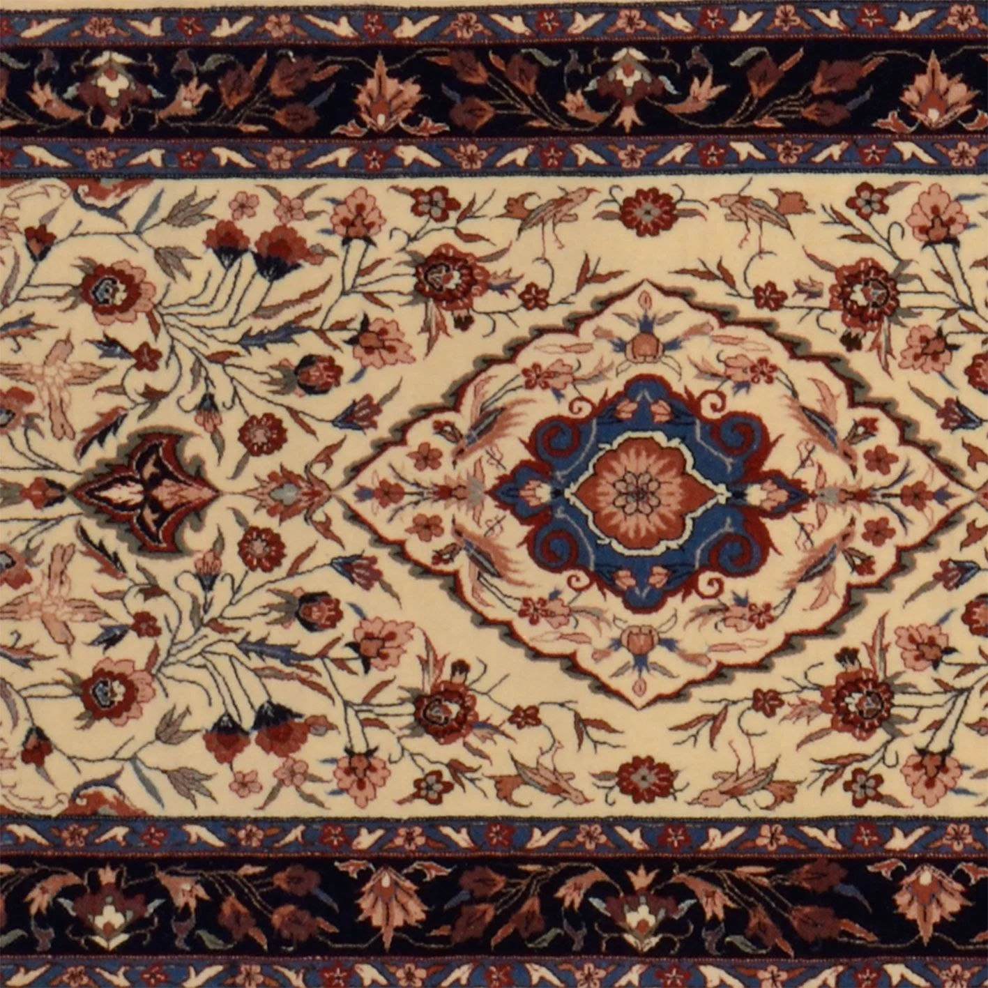 Isfahan Chinese Rug — hand-knotted, 79 × 310 cm, Wool