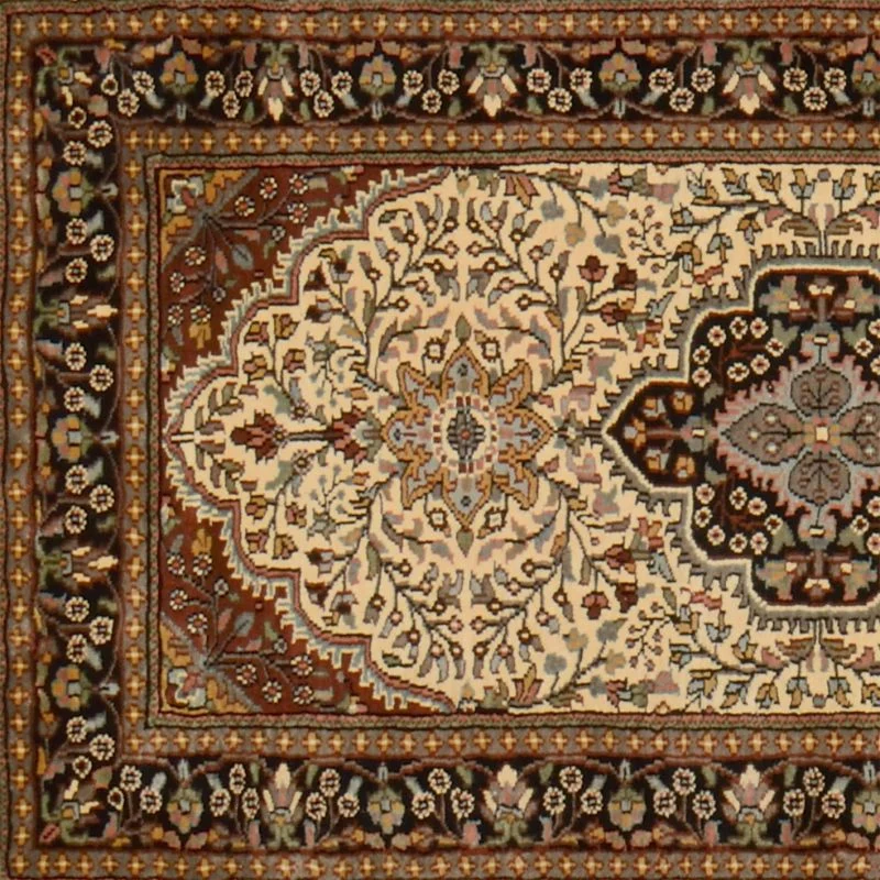 Indian Rug — hand-knotted, 78 × 316 cm