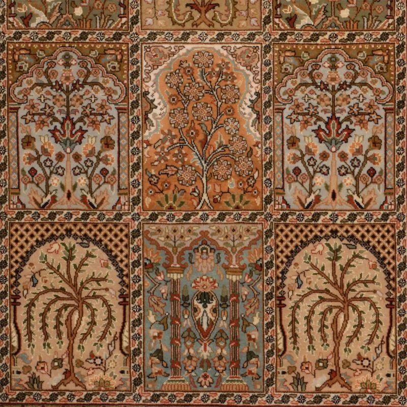 orientteppich-bachtiar-121-x-181-cm-schurwolle-handgeknupft-3 Hand-Knotted Wool Bakhtiari Indian Rug, 121 × 181 cm