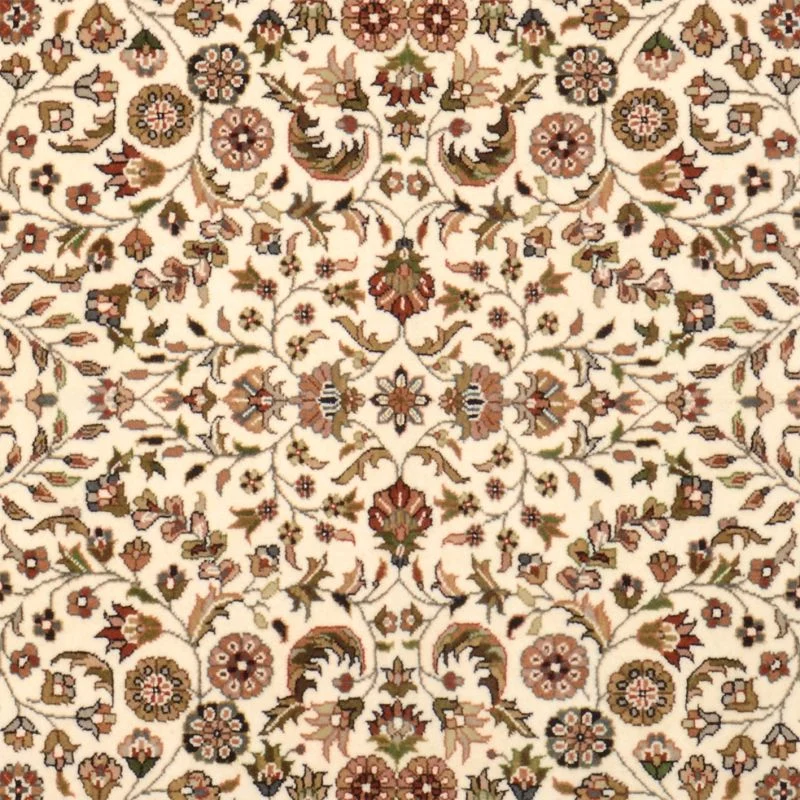 Tabriz Indian Rug — hand-knotted, 126 × 187 cm, Wool