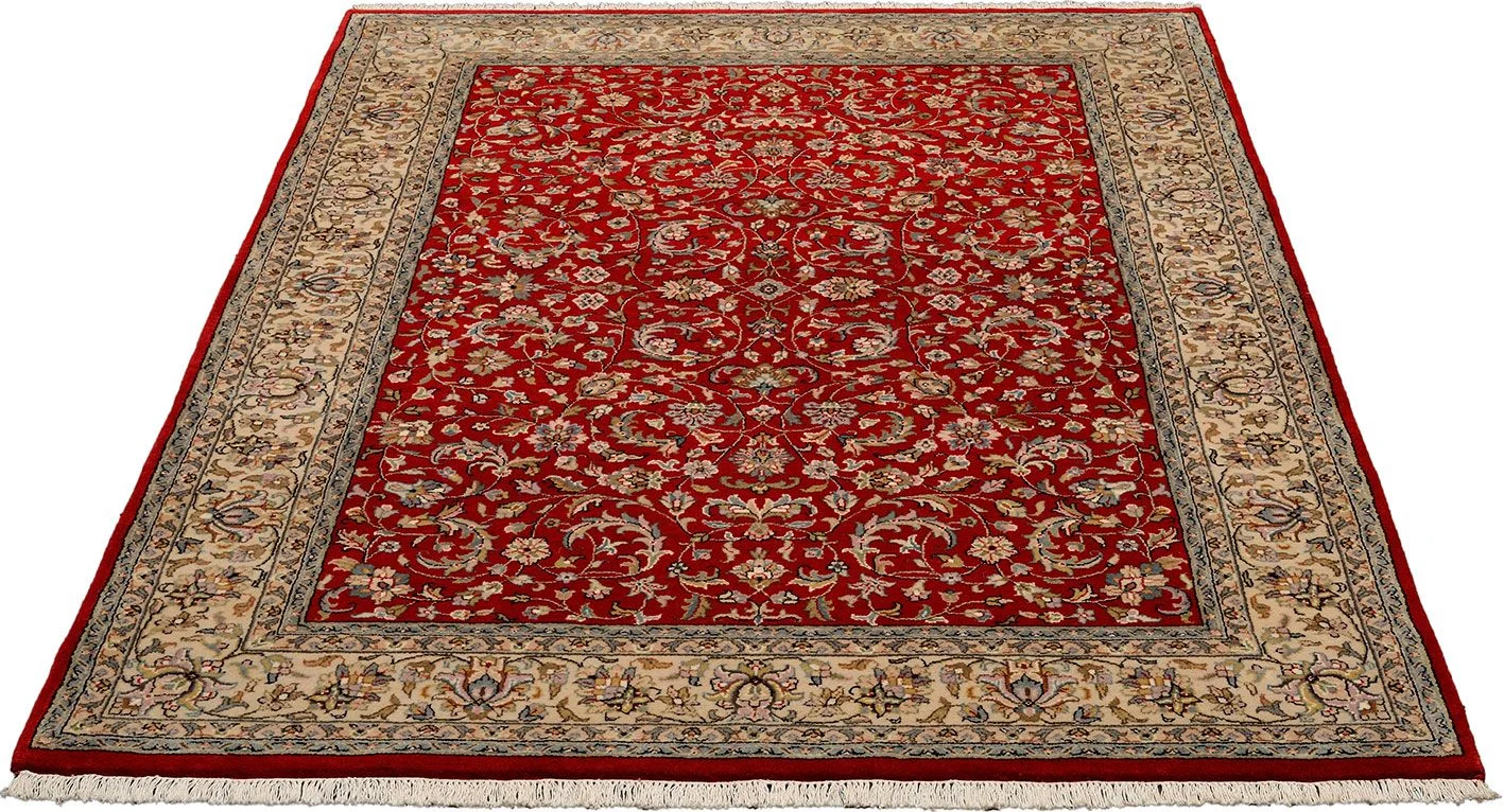 Isfahan Indian Rug — hand-knotted, 169 × 238 cm, Wool