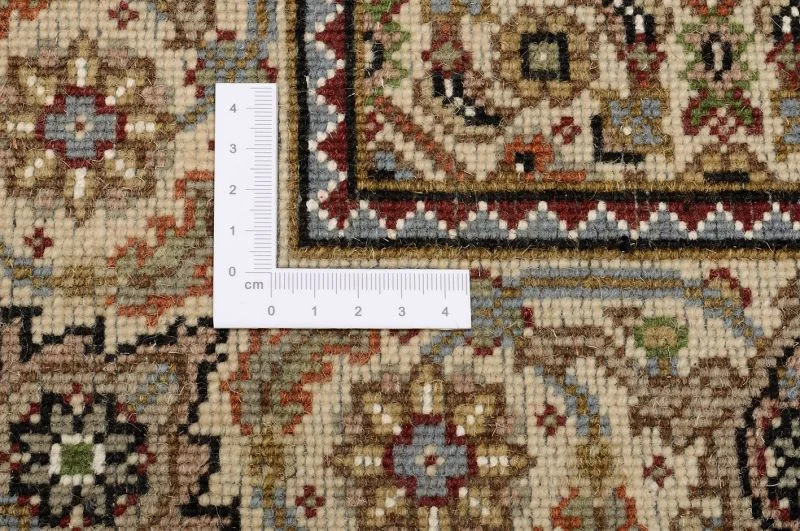Hand-Knotted Wool Tabriz Indian Rug, 86 × 298 cm