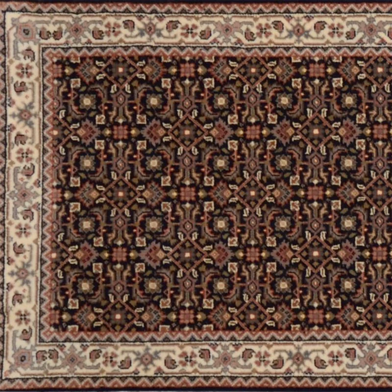 orientteppich-bidjar-82-x-393-cm-schurwolle-handgeknupft-laufer-3 Hand-Knotted Wool Bijar Indian Rug, 82 × 393 cm