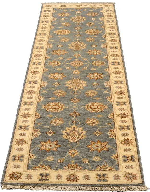 Ziegler Pakistani Rug — hand-knotted, 85 × 306 cm, Wool