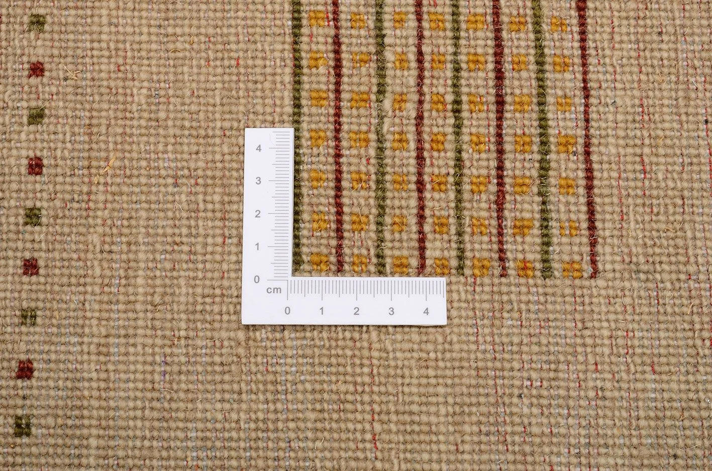 Hand-Knotted Wool Loribaft Indian Rug, 124 × 192 cm