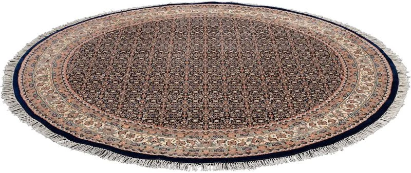 orientteppich-bidjar-243-x-243-cm-schurwolle-handgeknupft-rund-1 Hand-Knotted Wool Bijar Indian Rug, 243 × 243 cm